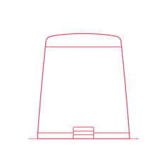 Objects Bathroom Trash Cans Ikea Snapp Pedal Bin Large Line Tracing Svg Vector, Free Vectors File